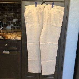 Tasso Elba 100% linen pants